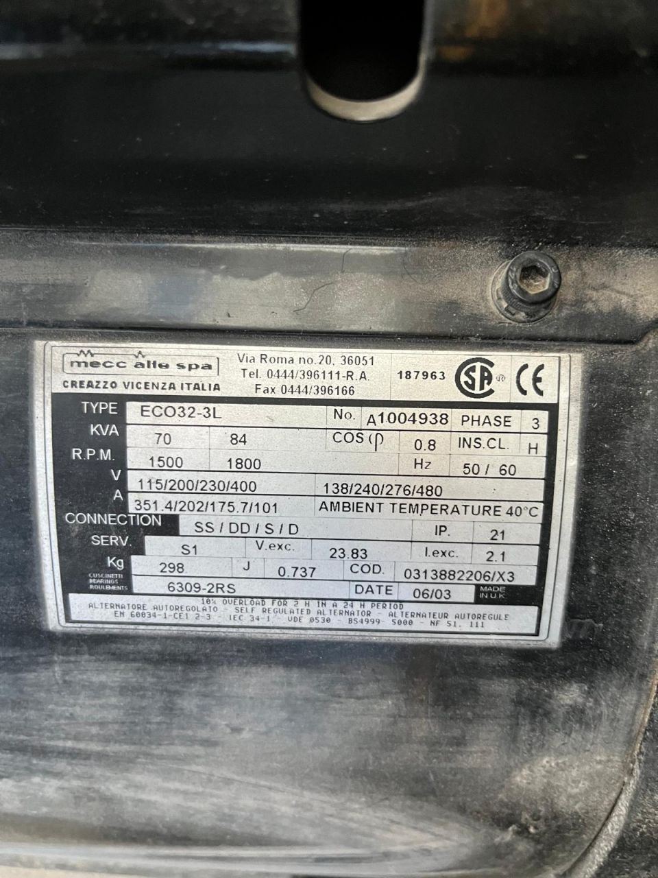 Aksa AJD 70 KVA